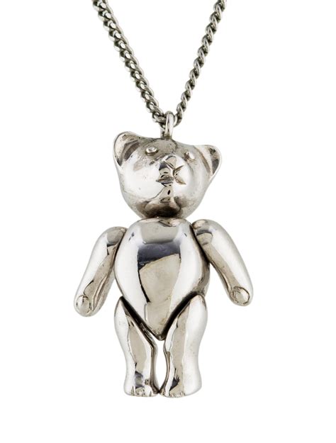 dior homme teddy bear necklace|Dior Homme Teddy Bear Pendant Necklace .